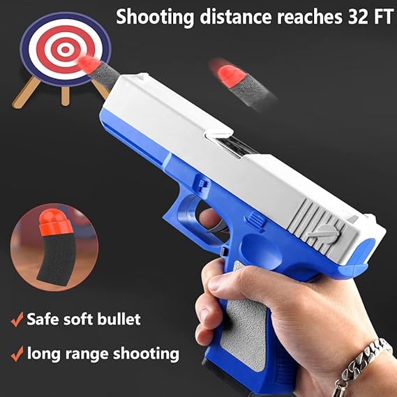 Soft Bullet Toy Gun | Shell Ejecting Pistol For Kids