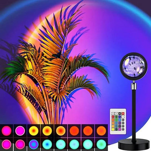 Trending Sunset Lamp Multi Color With Remote | For Room Photography - Trendup Store