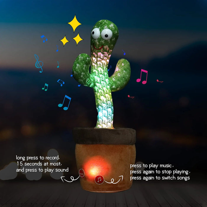 Portable Rechargeable Dancing Cactus Toy