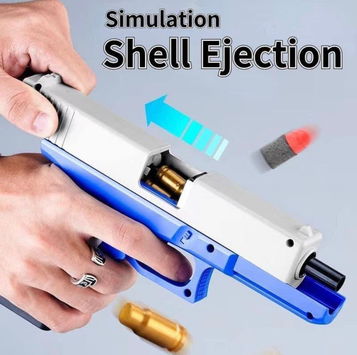 Soft Bullet Toy Gun | Shell Ejecting Pistol For Kids