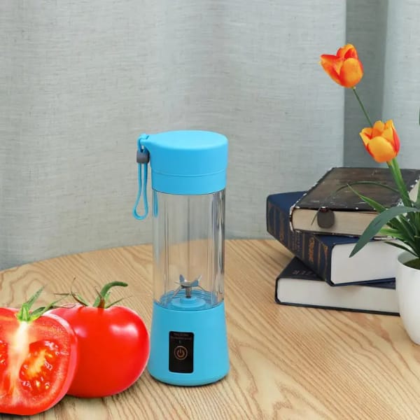 Usb Chargeable Juicer Blender 6 Blades 380ml Fruit Vegetable Blender