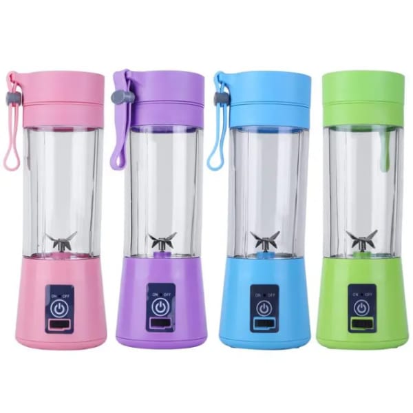 Usb Chargeable Juicer Blender 6 Blades 380ml Fruit Vegetable Blender