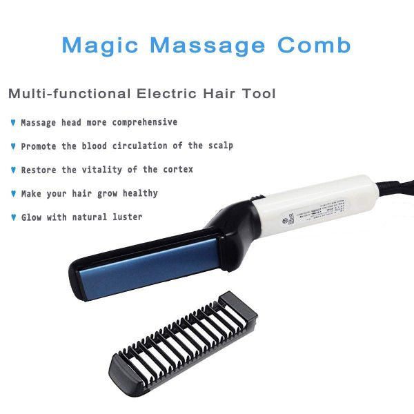 Multifunctional Hair Comb Brush Beard Hair Straighten Comb Quick Hairstyle For Men - Trendup Store